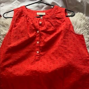 Orange red tank-top blouse!